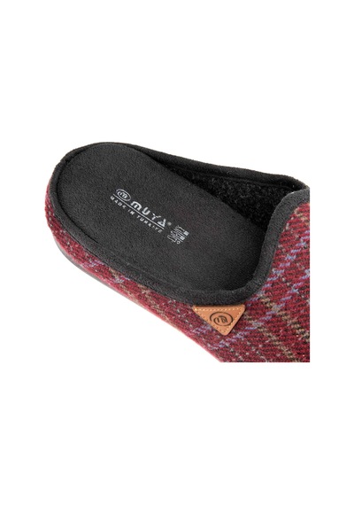 Muya Davis 33802 Anatomik Keçe Erkek Terlik Bordo Bordo