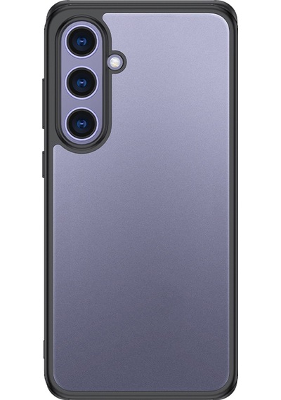 Galaxy S25 Kılıf Kamera Korumalı Şeffaf Arka Yüzey Zore New Roll Kapak Siyah