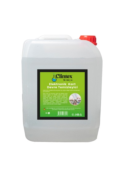 Clintex Kimya Elektronik Devre Kart Temizleyici Yağsız 5 Lt