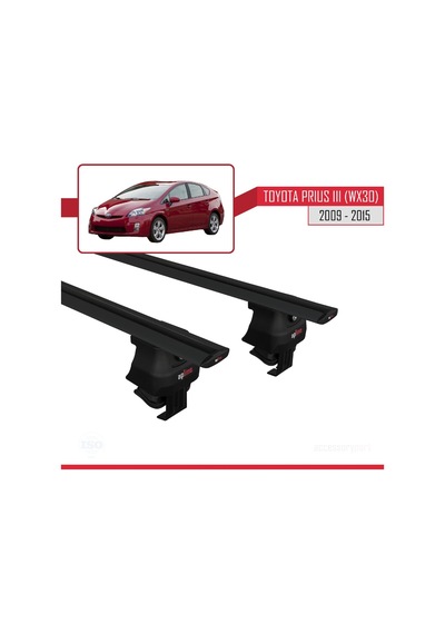 Toyota Prius Iıı Xw30 2009-2015 Arası İle Uyumlu Ace-4 Ara Atkı Tavan Barı Siyah