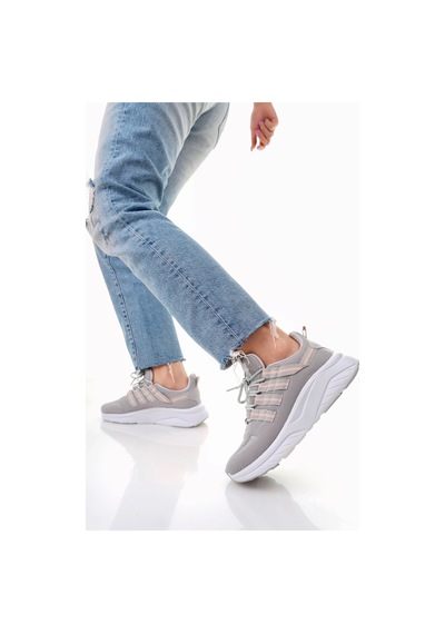 Mcdark Kadın Siyah Sneaker Hafif Çift Renkli Taban Buz