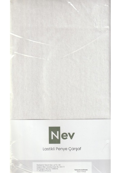Nev Penye Çarşaf Fitted Beyaz 180x200+30