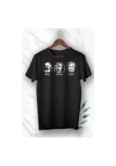Startmore Unısex Beyaz Baskılı T-shirt Siyah