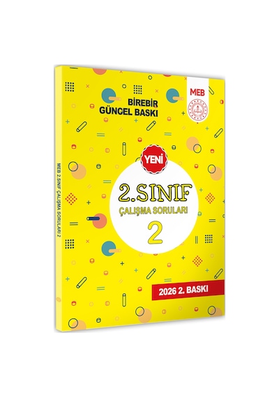 2026 MEB İlkokul 2.Sınıf Çalışma Soruları 2 Tüm Dersler Kazanım Pekiştirme Kitabı BASKI ÜCRETİ