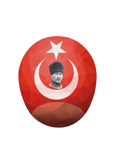 Türk Bayrağı Ve Atatürk Bilek Destekli Mousepad