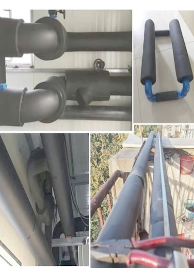 Kauçuk Boru İzolasyonu 1.1/4" İç Çap 42mm, 13mm Kalınlık, 2mt Boy