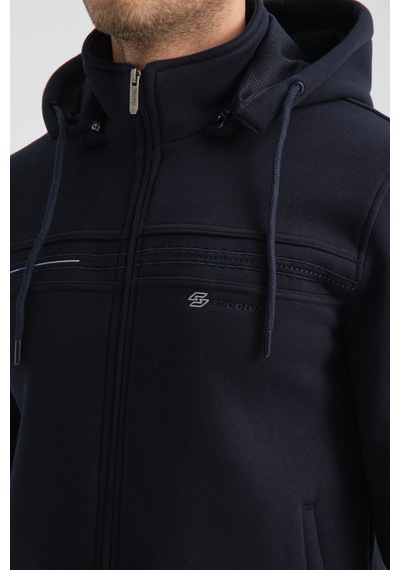 Shooter Sportswear Shooter Erkek Premium Kışlık Eşofman Takımı Regular Kapüşonlu Lacivert