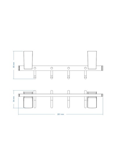 Duxxa F1 Set Askılık 4Lü Mat Siyah