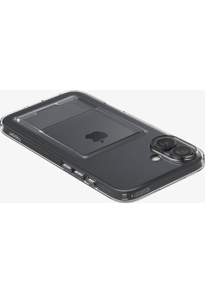 Spigen Apple Uyumlu iPhone 16 Plus İle Kılıf Crystal Slot Crystal Clear Şeffaf