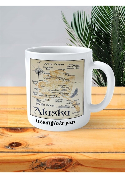 Alaska Baskılı Kupa Bardak Kişiye Özel Desen 2 Çok Renkli