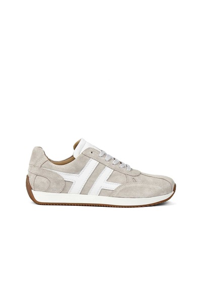Kadın Bej Süet Deri Sneaker