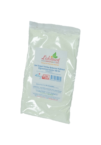 Lokman Avm Vanilya Öğütülmüş Saf Doğal Şekersiz Katkısız Vanilin 100 G Paket