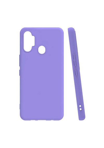 Zore Tecno Spark 7 Pro Kılıf Omsy Biye Silikon - Lila
