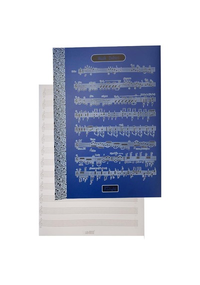 Müzik Defteri A4 40 Yaprak Plastik Kapak 1 Adet Sol Anahtarlı Pp Kapak Müzik Defteri 21x29.7 Cm 12 Sütunlu