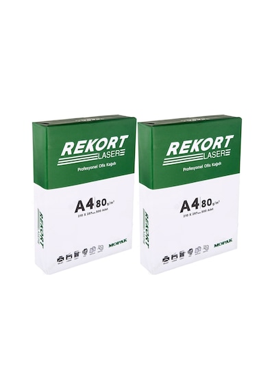 Mopak Rekort A4 80gr/m2 Fotokopi Kağıdı 1000 Adet 2pk 500