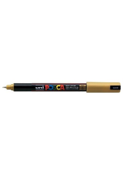 Tahtakalehobi Uni Posca Pc-1Mr Boyama Markörü 0.7 Mm Metalik Altın
