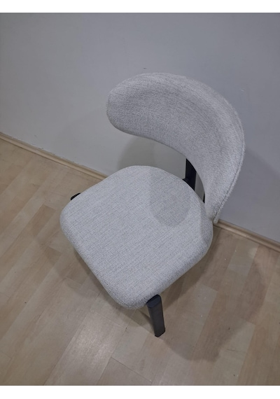 Sandalye 90603 Eliza Model Metal Siyah Ayak 1 Ad Ortopedik Kalın Sünger Siyah