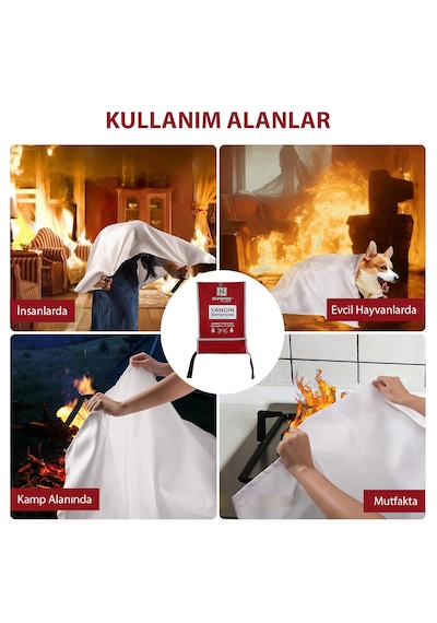 Yangın Battaniyesi 100x150cm Yangın Battaniyesi 100x150cm
