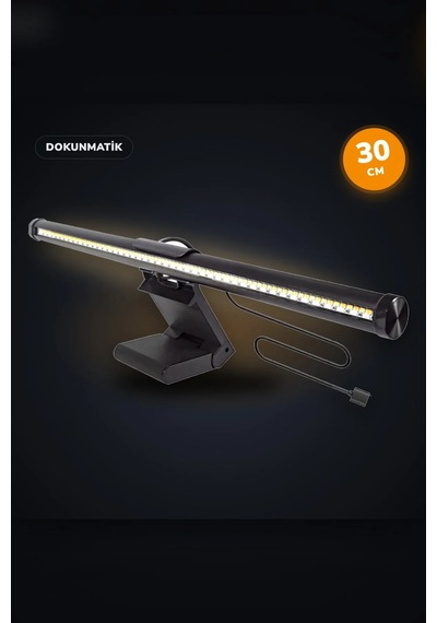 Dokunmatik Monitör Işık Çubuğu 30 Cm 3 Işık Modlu Kademesiz Parlaklık Usb Ekran Lambası