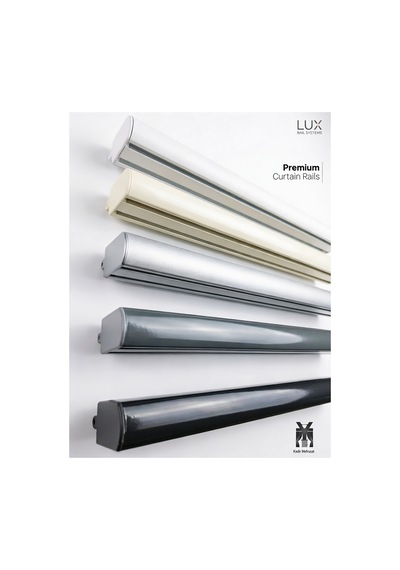 Krem Renk Dekoratif Ray Alüminyum 2 Kanallı Dekoratif Metal Perde Kornişi Krem180cm - 854821239 Krem180cm