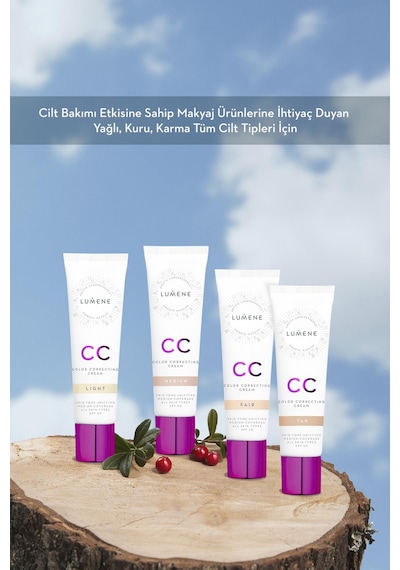 Lumene Shade Light-7 Etkili Renk  CC Cream PF 20 Açık 30 ML