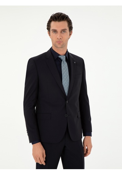 Cacharel Lacivert Slim Fit Takım Elbise