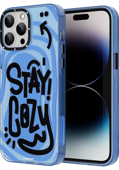 Youngkit Apple Uyumlu iPhone 14 Pro Kılıf Mutlu Mod Figürlü YoungKit Happy Mood Serisi Kapak YOUNGKİT-TA85952