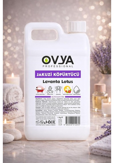 Konsantre Jakuzi Köpürtücü Banyo Köpüğü Lavanta Lotus 285 ML