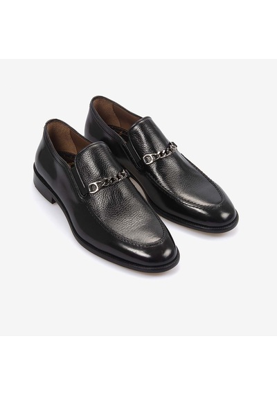 Mocassini Erkek Klasik Ayakkabı 9338 Siyah Buffalo