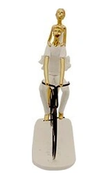 Bisiklet Süren Couple 30cm