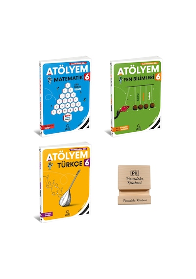 Arı 6. Sınıf Matematik Fen Bilimleri Ve Türkçe Atölyem 3lü Set + Telefon Standı