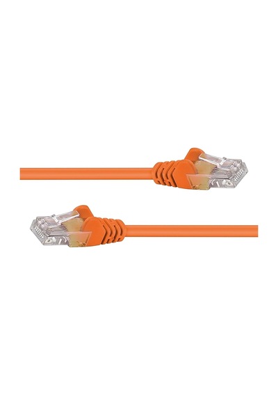 Cat6 Patch Kablo 2 Metre U/utp Lszh %100 Saf Bakır Cu/cu 1 Gigabit - Turuncu