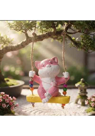 Sallanan Kedi O18 8x9 Cm