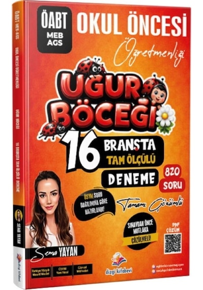 2026 Meb Ags Öabt Uğur Böceği Okul Öncesi Öğretmenliği Tamamı Pdf Çözümlü 16 Branşta Tam Ölçülü Deneme Dizgi Kitap