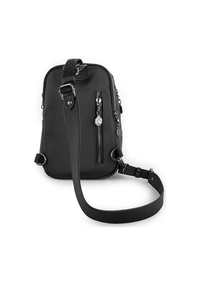 Nas Bag Bel Ve Body Bag Siyah Gümüş Tasli Siyah