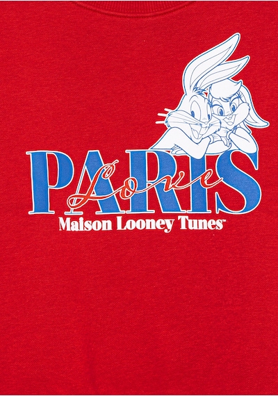 Mavi - Bugs Bunny Baskılı Kırmızı Sweatshirt 7s10071-70471 Kırmızı Mavi - Bugs Bunny Baskılı Kırmızı Sweatshirt 7s10071-70471 Kırmızı