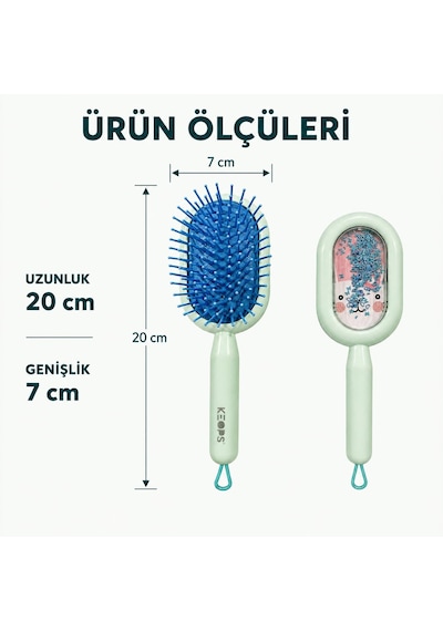 Saç Açma Ve Tarama Fırçası, Saç Fırçası Turkuaz
