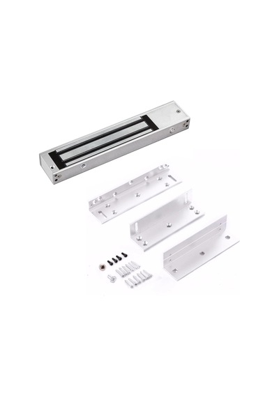 Sr-180 + Zl Aparat Seti 180 Kg Manyetik Kilit 12/24v Dc Elektromanyetik Kapı Kilidi 1 Adet