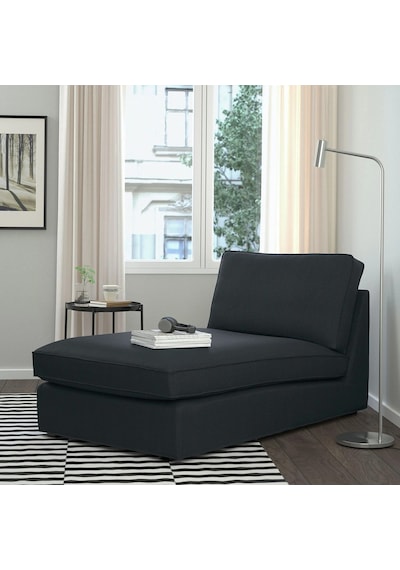 Ikea Antrasit Şık Kanepe - Uzanma Koltuğu