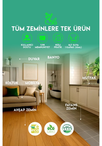 Yoğun Güçlü Genel Temizlik Genel Temizlik Ürünü 2 'li Set Diğer