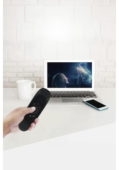 Android Akıllı Tv İçin 2.4g Uzaktan Kumandalı Mini Klavye K02 Siyah
