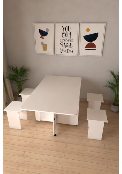 Pratik Katlanır Açılır Kapanır Katlanabilir Taşınabilir Beyaz Yemek Masası 4 Kişilik Balkon Masası Beyaz Pratik Katlanır Açılır Kapanır Katlanabilir Taşınabilir Beyaz Yemek Masası 4 Kişilik Balkon Masası Beyaz