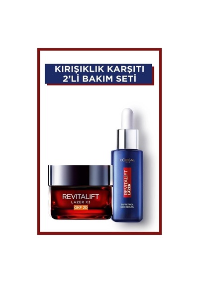 Revitalift Lazer Saf Retinol Gece Serumu + Leke Ve   Bakım Gkf20 pktrlzrgsrlkkbakhdy-8415