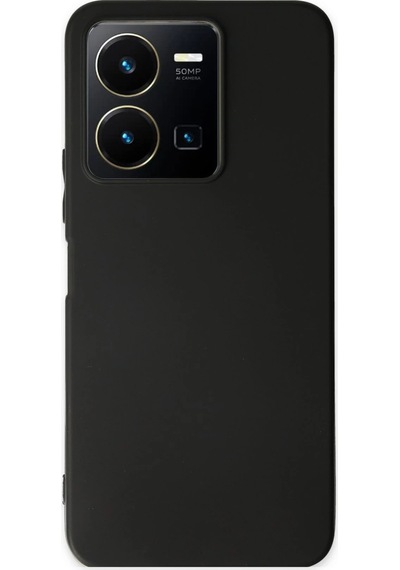 Gld-spt- Newface Vivo Y35 Kılıf First Silikon - Siyah