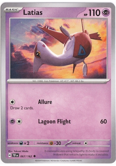 Latias 067/162 - Temporal Forces - Pokemon Kartı Mint