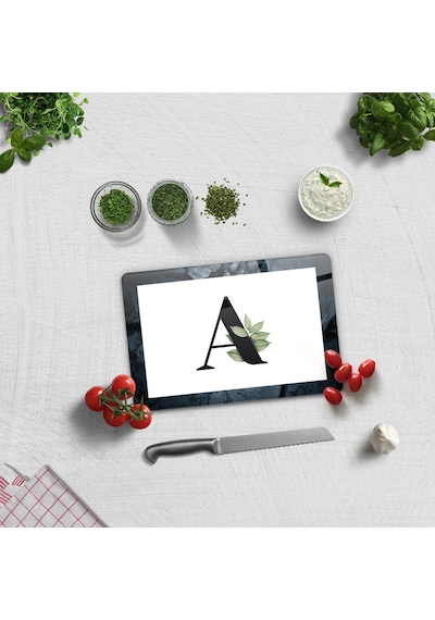 Decorita Cam Kesme Tahtası - Cam Kesme Tablası Harfli Tasarım A 20 CM x 30 CM