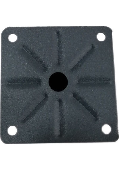 Tablalı Metal Baza Kanepe Dolap Tezgah Mobilya Ayağı Antrasit Gri 10 Cm Çap: 51 Mm Siyah Diğer