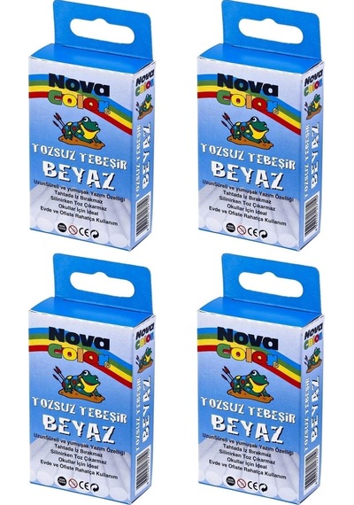 Tozsuz Beyaz Tebeşir 10lu Nc-4110 4 Kutu Beyaz