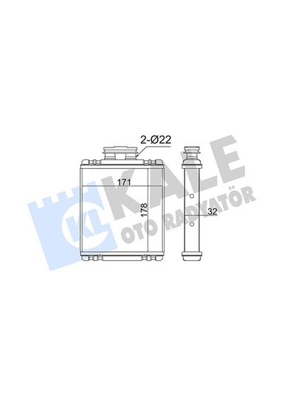 Kale 355245 Kalorifer Brazıng A1-ıbııza Iv-ıbıza Iv-toldeo Iv-fabıa Iıı-rapıd-polo 6c0819031