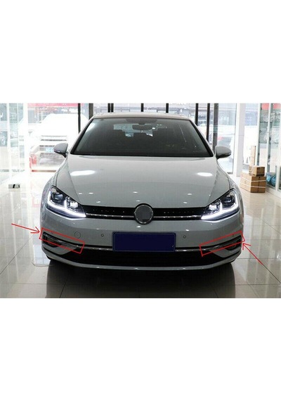 Golf 7.5 Sis Kapağı Üst Çıtası Ön Tampon Süs Çıtası Ön Tampon Süs Çıtası Kromlu Sağ Veya Sol Tek Taraf
